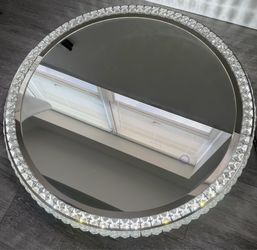 LED Dimmable Crystal Glass Vanity Mirror