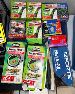 Lot of Bike Inner Tubes – Slime, Bell, Forte, l Won’t Separate