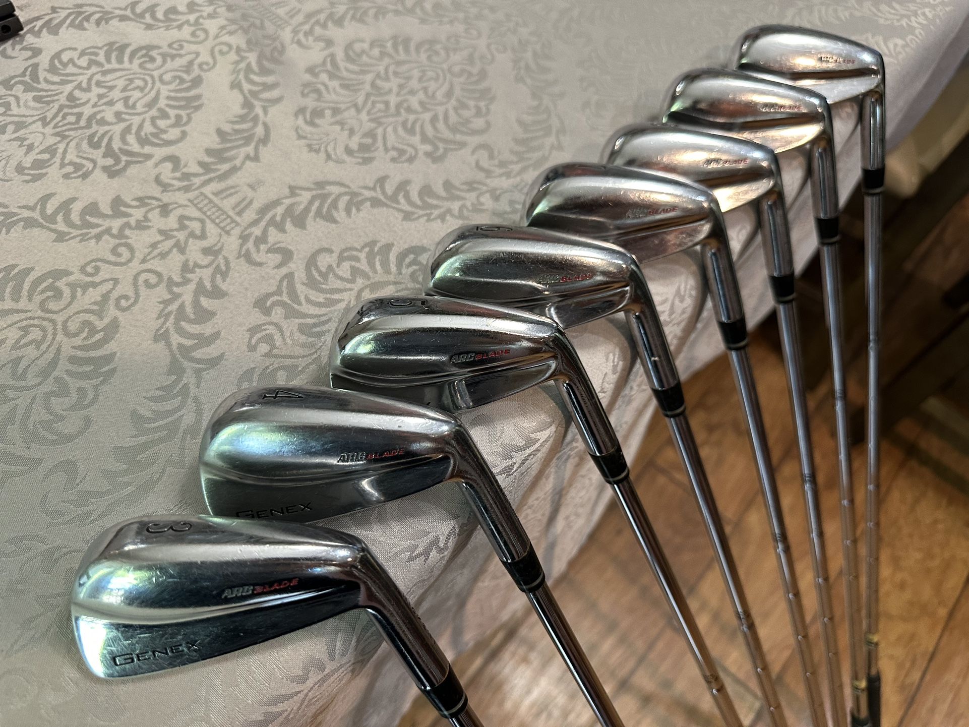 Nickent Golf genex Arc Blade Irons Rare Limited edition Nickent Golf Clubs 121/500