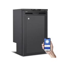 2.94 cu. ft. 83 l Car RV Refrigerator with Lock (Minus 4/46-Degree) French Door Refrigerator with Wi-Fi APP Control