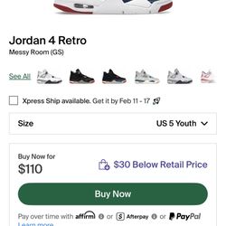Jordan 4 Retro 