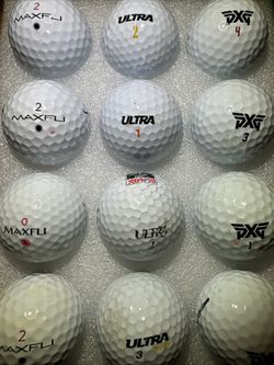 Maxfli, Ultra, Marathon, Pinnacle & DXG golf Balls, Qty 45 Used