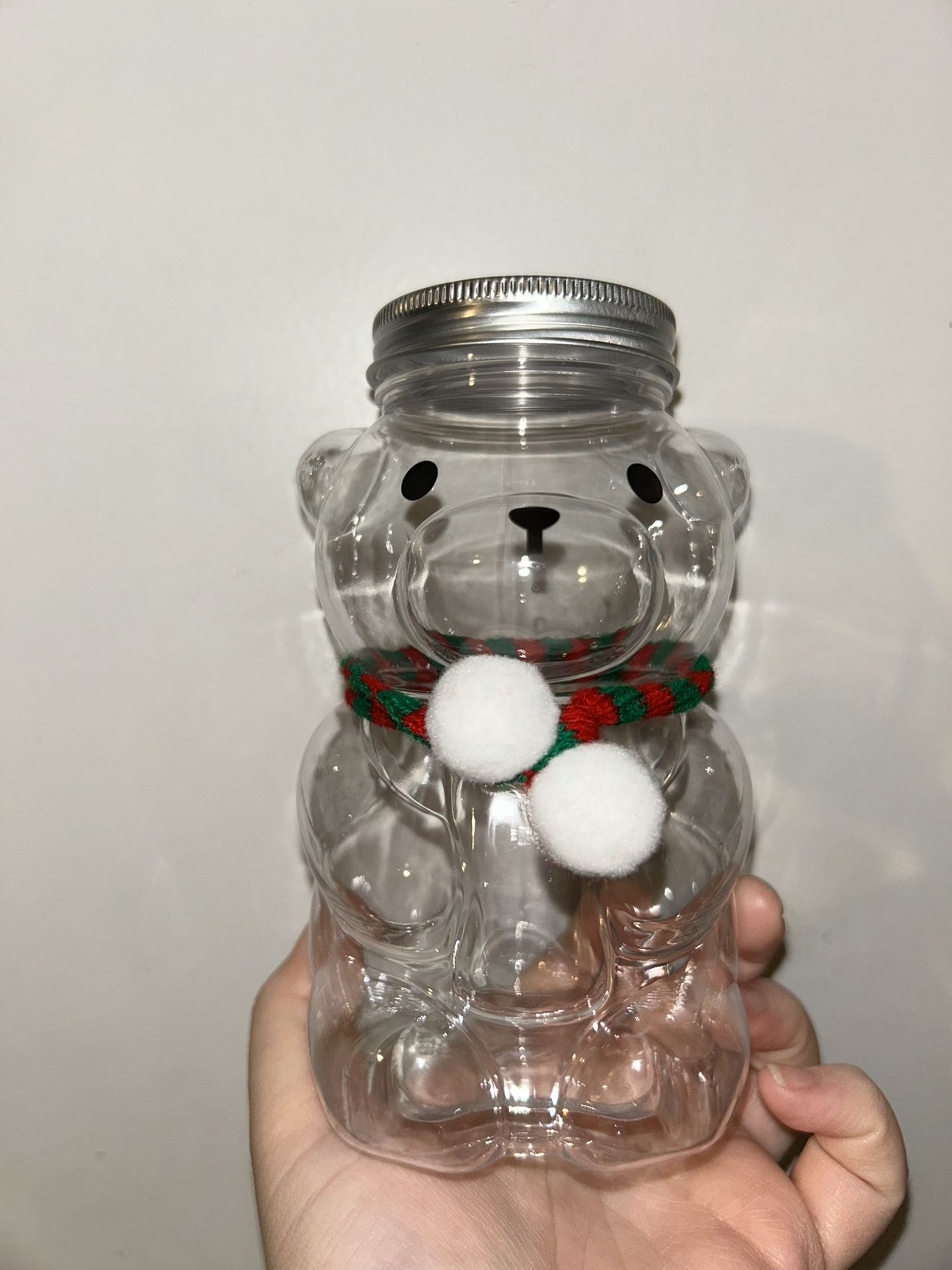 Plastic Christmas Bear Cup Bottle