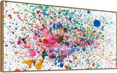 20" x 40" Framed Abstract Watercolor Paint Splash Effect Canvas Print Wall Art Décor ⭐NEW IN BOX⭐