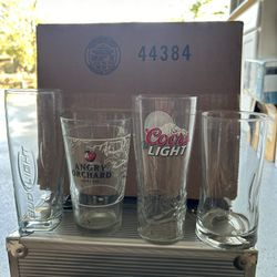 SET Of NEW 24 ASSORTED BEER GLASSES 