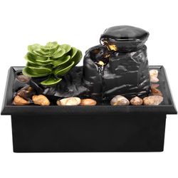 NEW!! Tabletop LED-Lighted Small (4.5"H x 6.78"W x 4"D) Water Fountain - price as posted is firm.