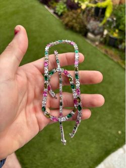 Multicolor Tennis Chain
