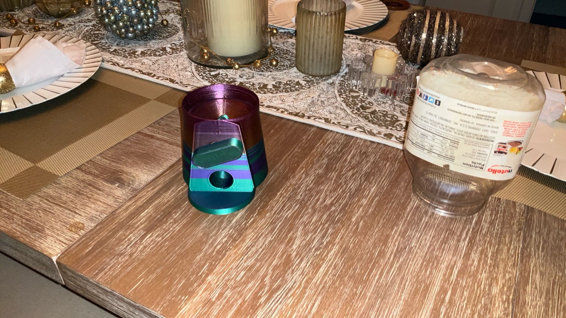 Nutella Jar Candy Dispenser  3d Printed