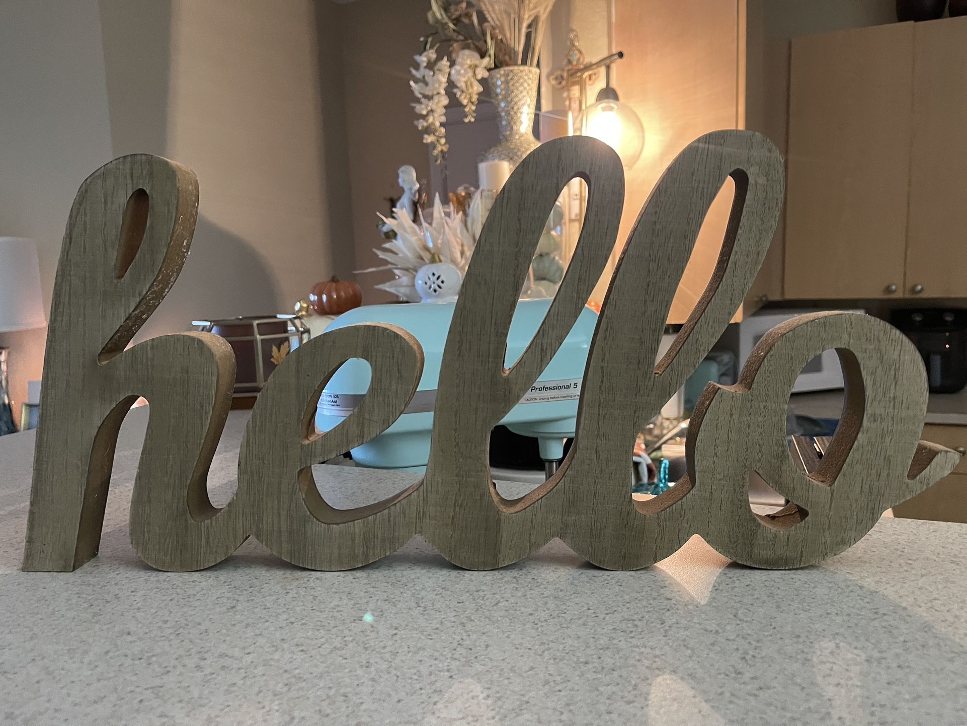Hello Decoration Sign