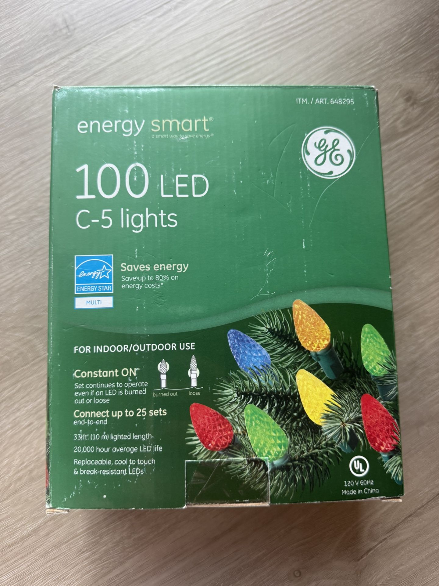 GE 100 LED C-5 Indoor Outdoor Lights New In Box