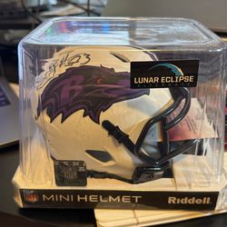 Willis McGahee Signed Lunar Eclipse Mini JSA