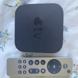 Apple TV 4K And 3rd Party Remote.  No Power Cable.