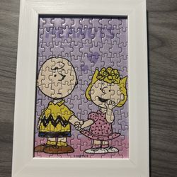 peanuts puzzle picture frame