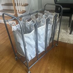 Grey Laundry basket 