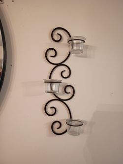 Wall Sconce With Candle Holders