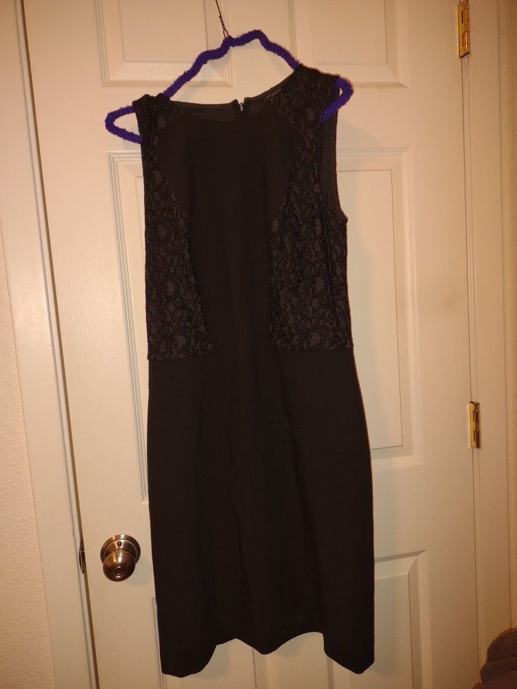 Dress Ann Taylor Size 8 T Black 