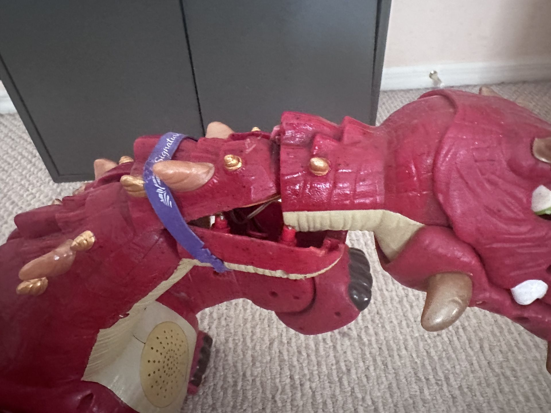 FISHER PRICE IMAGINEXT SPIKE RED DINOSAUR LARGE W/REMOTE NEW