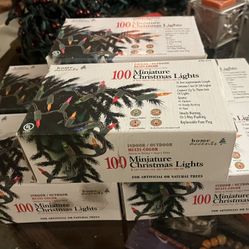 6 Boxes of 100 Multi Color Mini Christmas Lights (New in Box)