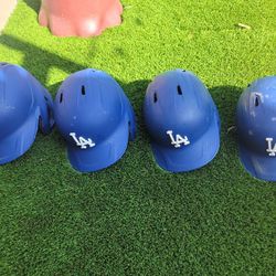 Gamer Los Angeles Dodgers MLB Baseball Batting Helmet Blue One Ear Flap Professional Carbon 100 MPH Size 7 1/4, 7 3/8