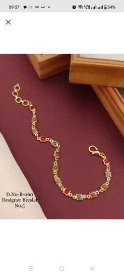 Multicolor Golden Plated Bracelet 