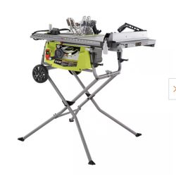 Top Rated 15 Amp 10 in. Compact Portable Corded Jobsite Table Saw with Folding Stand