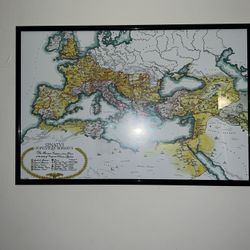 Roman Empire Map Poster