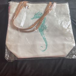 Seahorse Tote Bag With Mini Bag