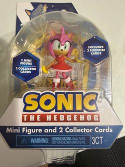 Sonic the Hedgehog Amy Rose Mini Figure with Collector Cards
