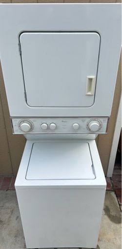 WHIRLPOOL THIN TWIN STACKED WASHER AND DRYER 24 INCH WIDE
