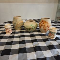 Nemadji Indian Vintage Pottery Pieces Collection
