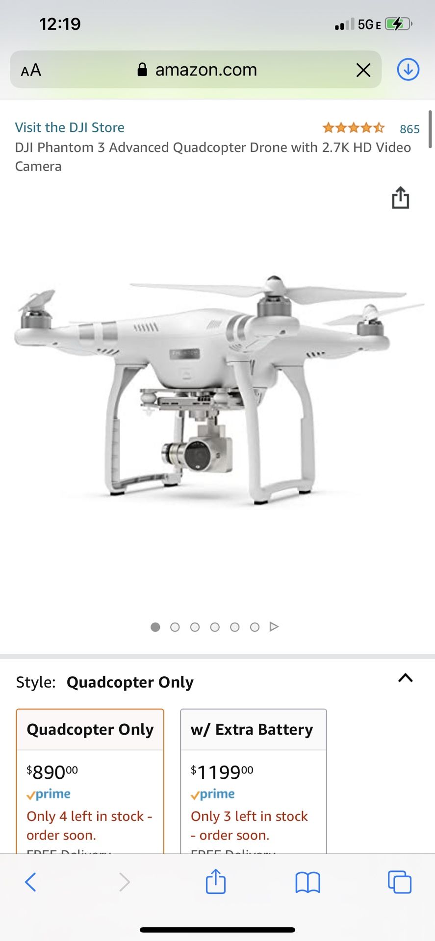 DJI PHANTOM 3 Advanced Drone 