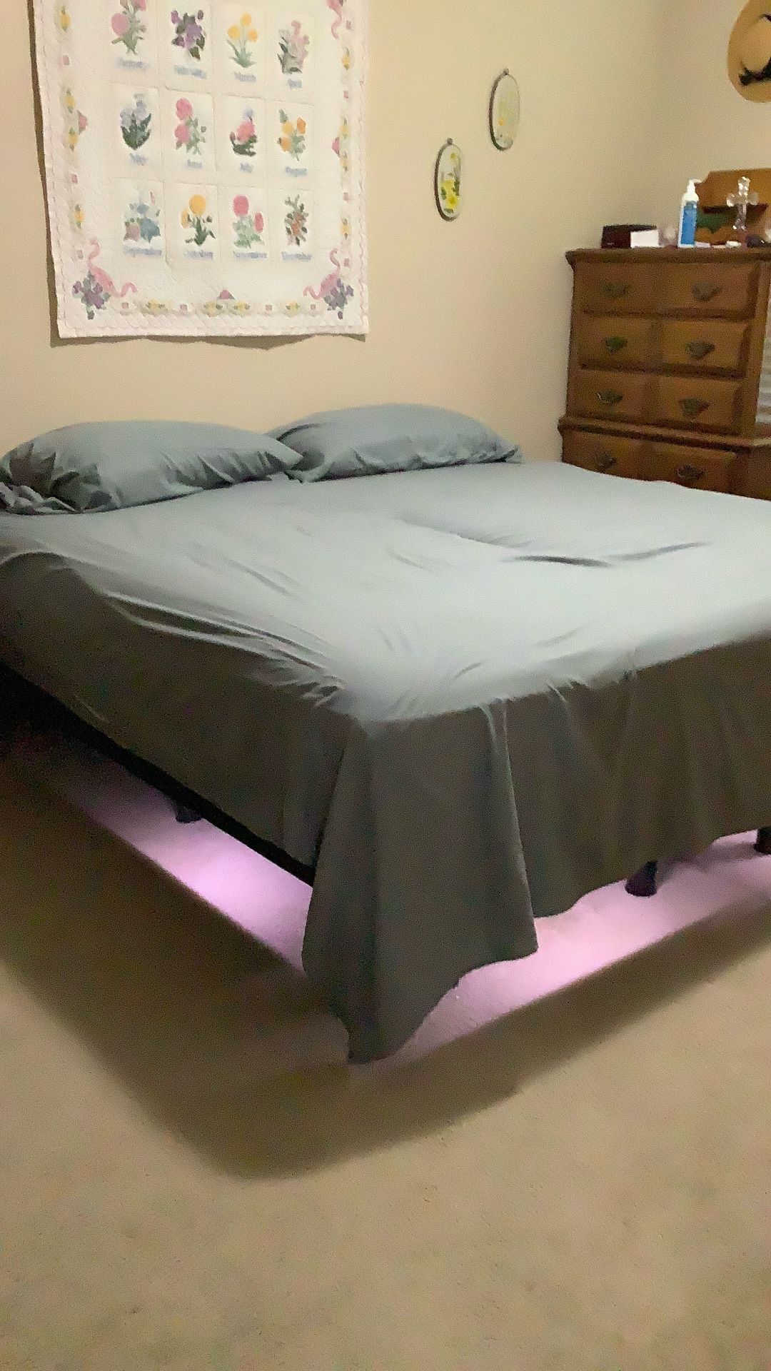 King Size Forever Bed With Split Adjustable Frame - Good Condition