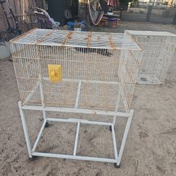 Jaula Para Pájaros  Con Base 