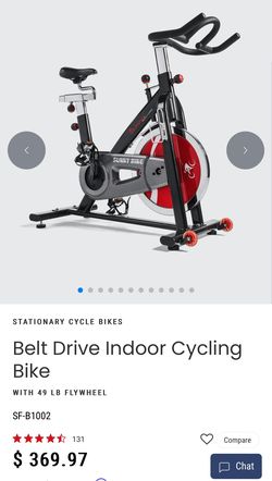 Sunny Health & Fitness SF-B1002 Belt Drive Indoor Cycling Bike