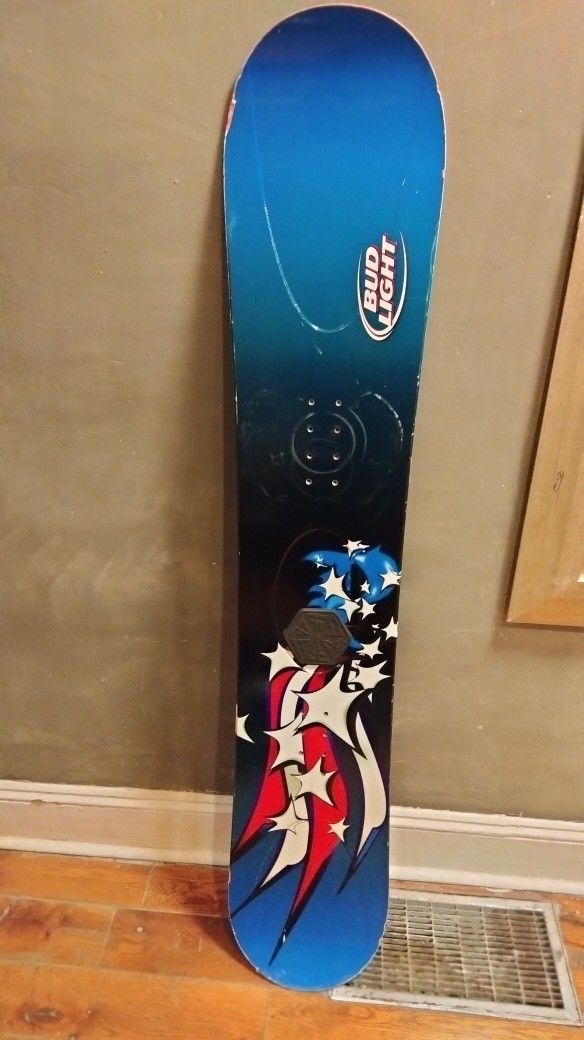 Bud Light Snowboard (Deck Only) Size 158 cm Blue