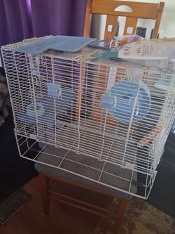 Small Animal Wire Cage with Accessories