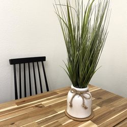 Faux Grass Pot Decor