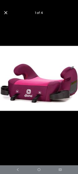 Diono Solana 2 XL 2022, Dual Latch Connectors, Lightweight Backless Belt-Positioning Boosteer pink