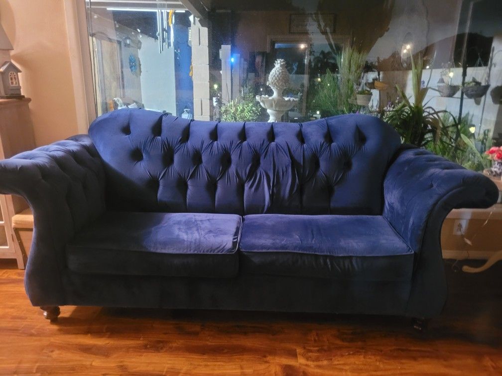 Royal Blue Living Room Set 