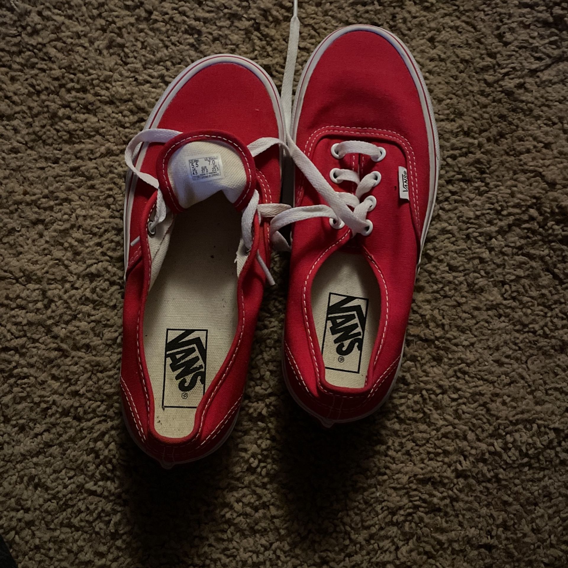 size 5? red vans