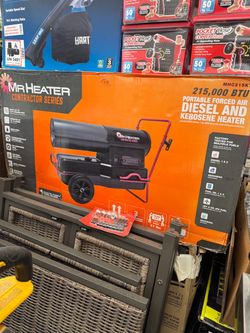 Contractor Series 215,000 BTU Forced Air Kerosene/Diesel Torpedo Space Heater