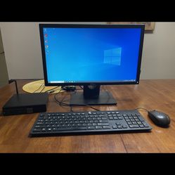 Dell Desktop Computer - Includes Monitor Keyboard Mouse Same OS On Tablets And Laptops 
