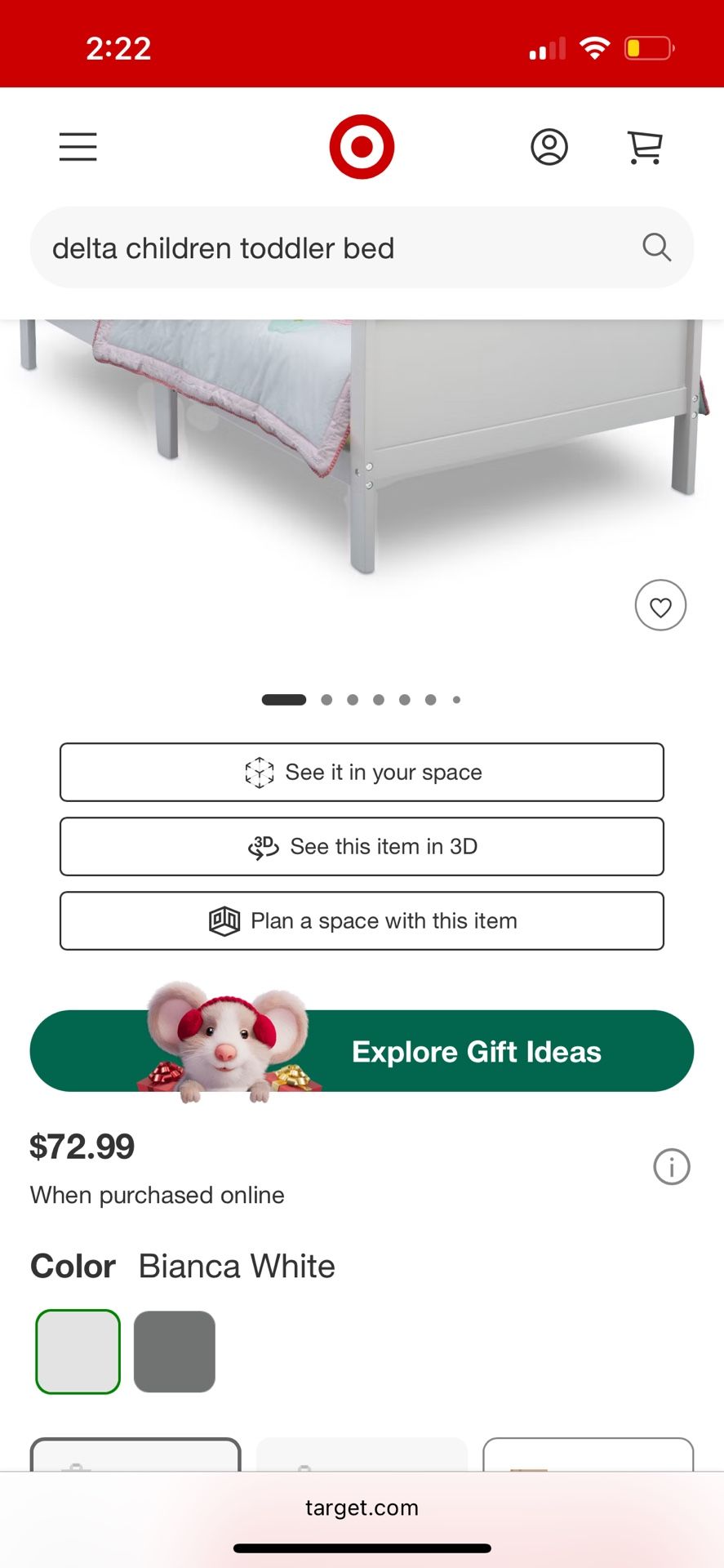 Delta Children Toddler Bed