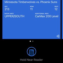 Suns VS Timberwolves tickets (3-29)