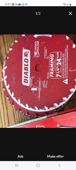 Diablo skillsaw blades new 8.00 each