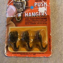 Vintage Eagle Push Pin Hangers 