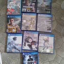 Juego De PS4 En Buenas Condiciones Como Nuevo $10 Cada Uno 
