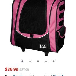 Pet Gear Backpack/roller