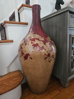 Large Mediterranean Style Floor Vase Vessel
