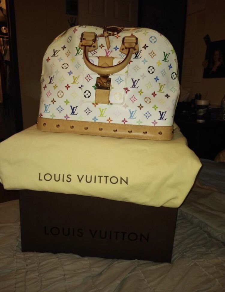 Louis Vuitton Authentic Alma multicolored Monogram Large Bag